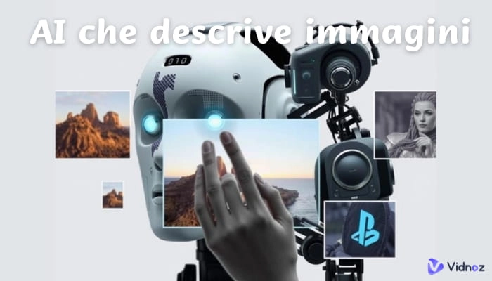 ai che descrive immagini