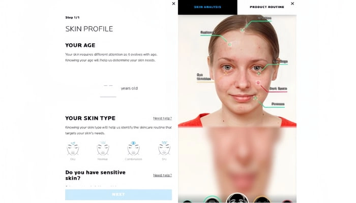 analisi della pelle ai con myroutine