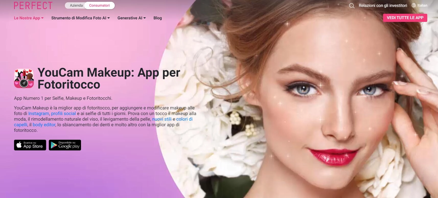app modifica viso-youcam makeup