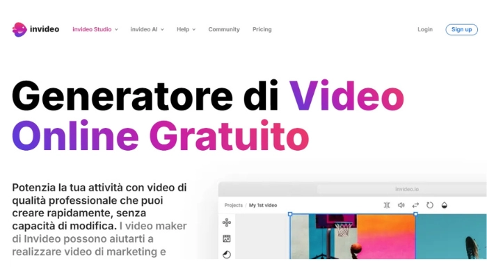 app per aggiungere musica ai video InVideo