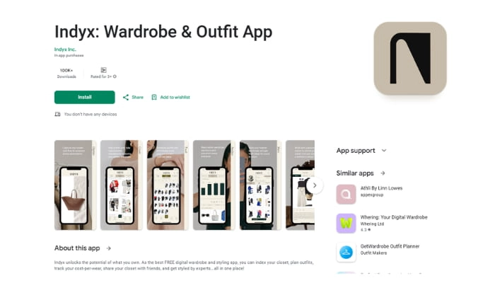 app per creare outfit uomo indyx