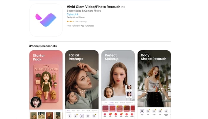app taglio di capelli vivid glam video