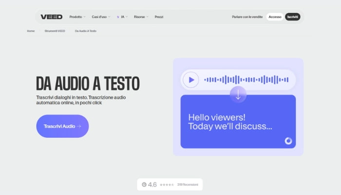 cerca canzoni tramite parole con veedio