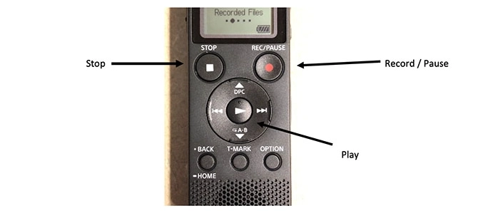 come registrare audio con Sony ICD-PX370