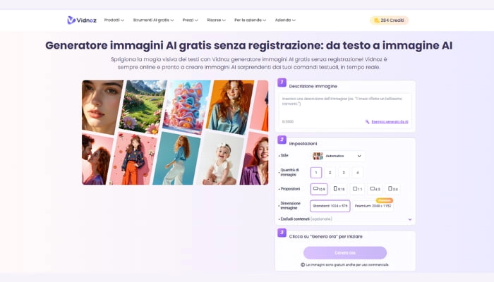 crea etichetta online con vidnoz