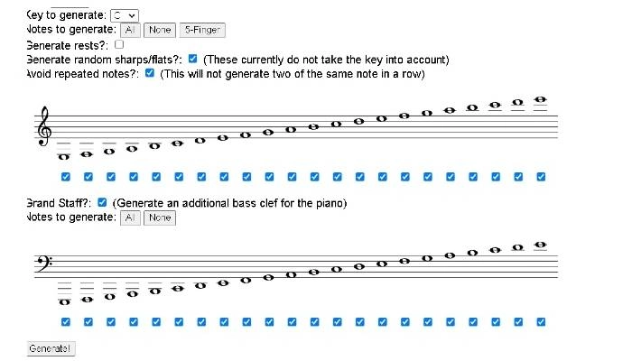 crea spartito online con sheet music generator