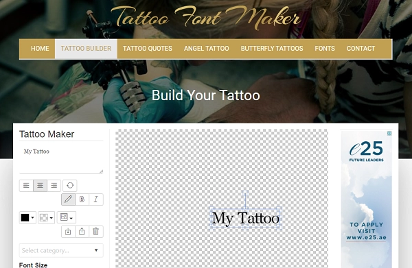 generatore scritte tatuaggi corsivo-tattoo font maker