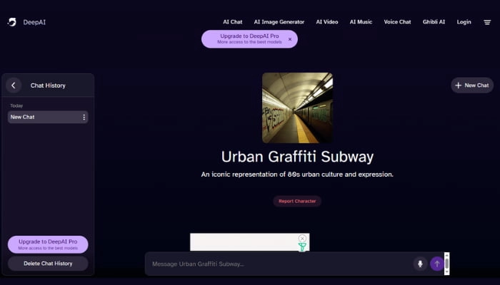 creazione graffiti deepai