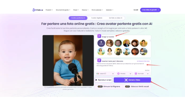 genera video con vidnoz ai