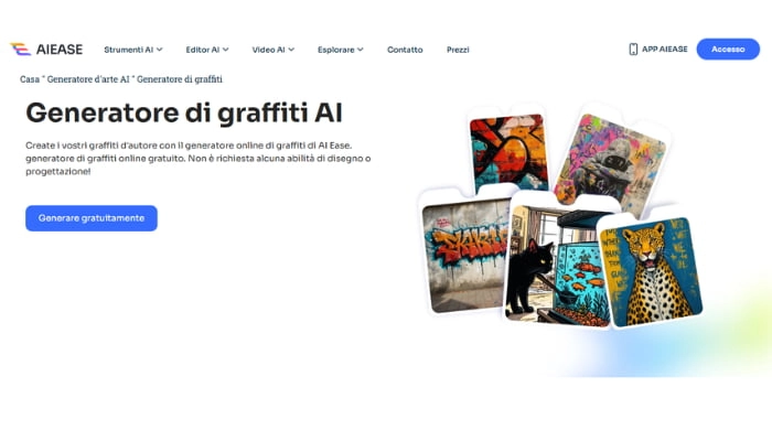 generatore di graffiti online aiease