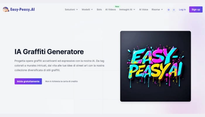 generatore di graffiti online easy peasy ai