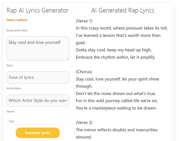 generatore testi rap ai-industry hackerz creare canzone