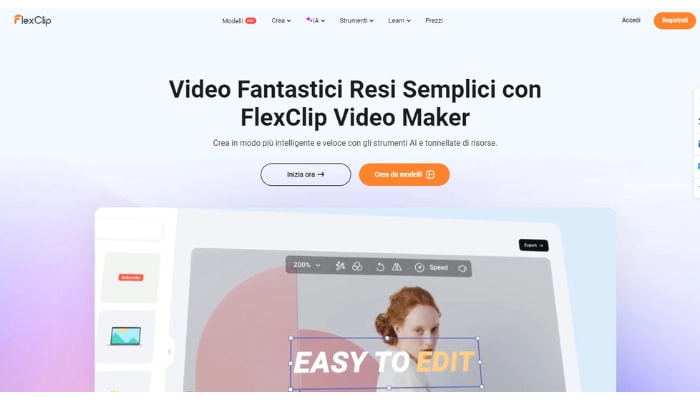 generatore video ai gratis flexiclip