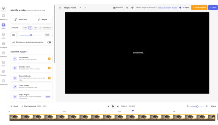 il processo di trovare canzone con veed