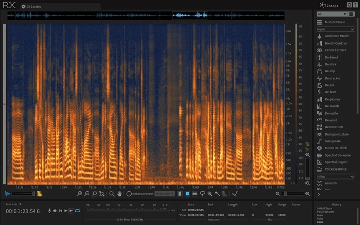 isolare voce da registrazione audio-izotoperx