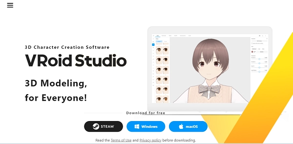 miglior programma per creare avatar 3d - vroid studio