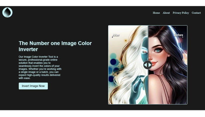 modifica colore immagine online con invertphoto