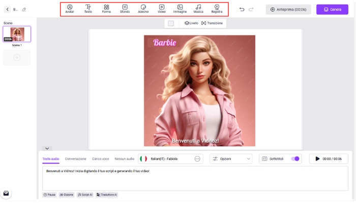 personalizza barbie video