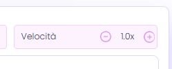regolare la velocita della voce