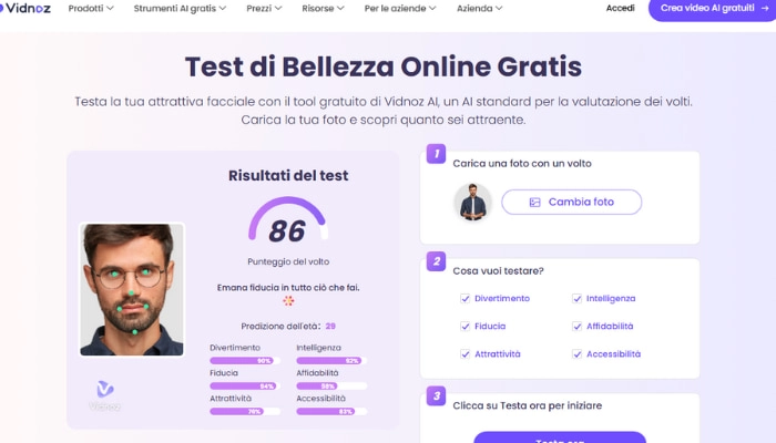 test di bellezza online gratis
