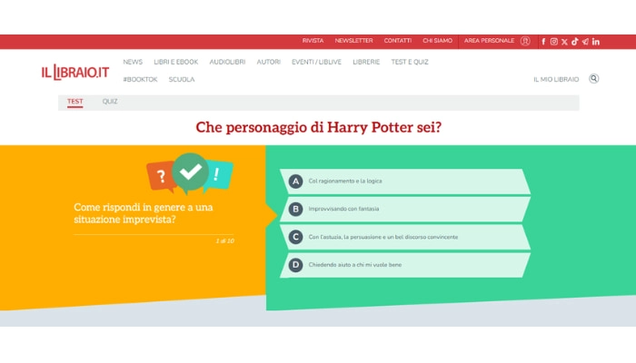 test di harry potter personaggio