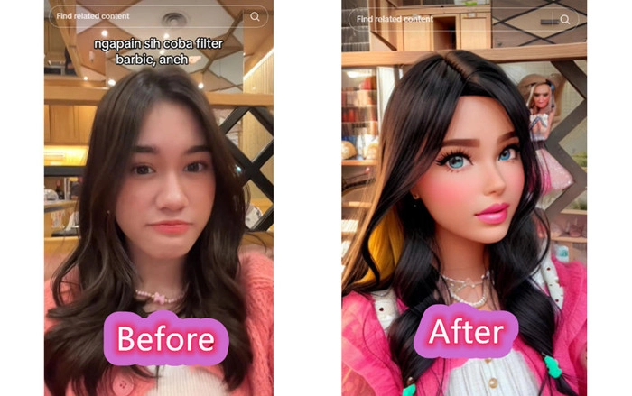 tiktok-barbie-selfie-filtro