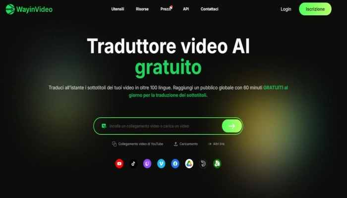WayinVideo: Strumenti per tradurre lunghi video di YouTube