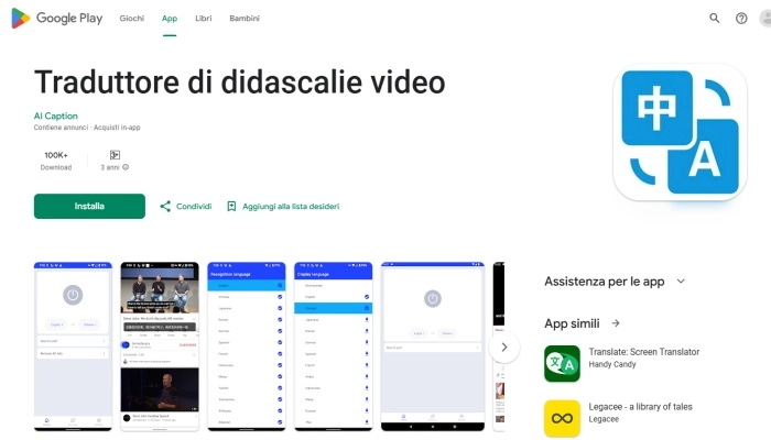 Traduttore di didascalie video: Traduttore video di YouTube con traduzione offline