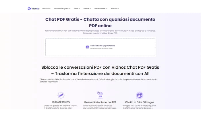 vidnoz chat pdf gratis