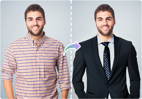 Cambio abiti per foto profilo professionale