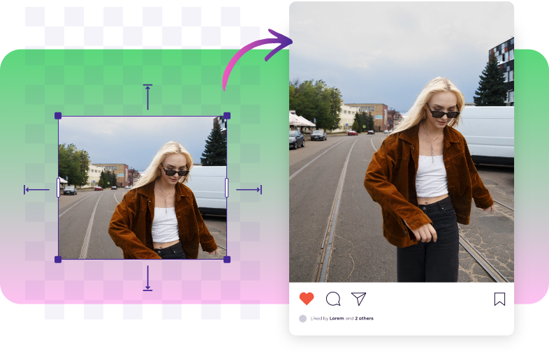 Espandi Immagine AI per Social Media