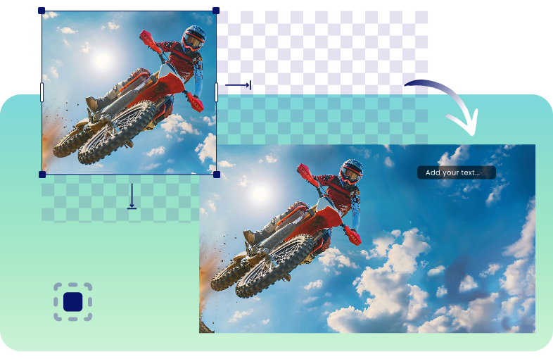 Espandi Immagine AI per Graphic Design