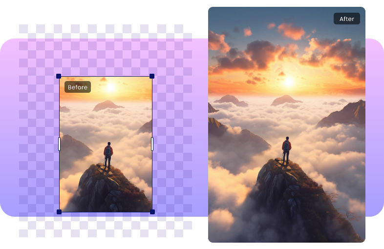 Espandi Immagine AI per Fotografia