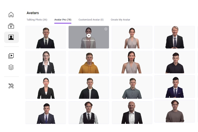 400+ video narrativi con avatar AI realistici